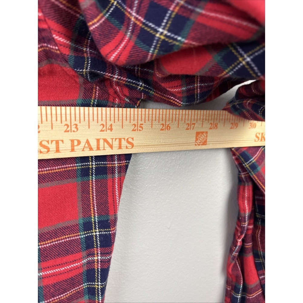 Simply Southern Red Plaid  Button Down Collar Cotton Flannel Shirt Size 2XL EUC - Picture 7 of 8